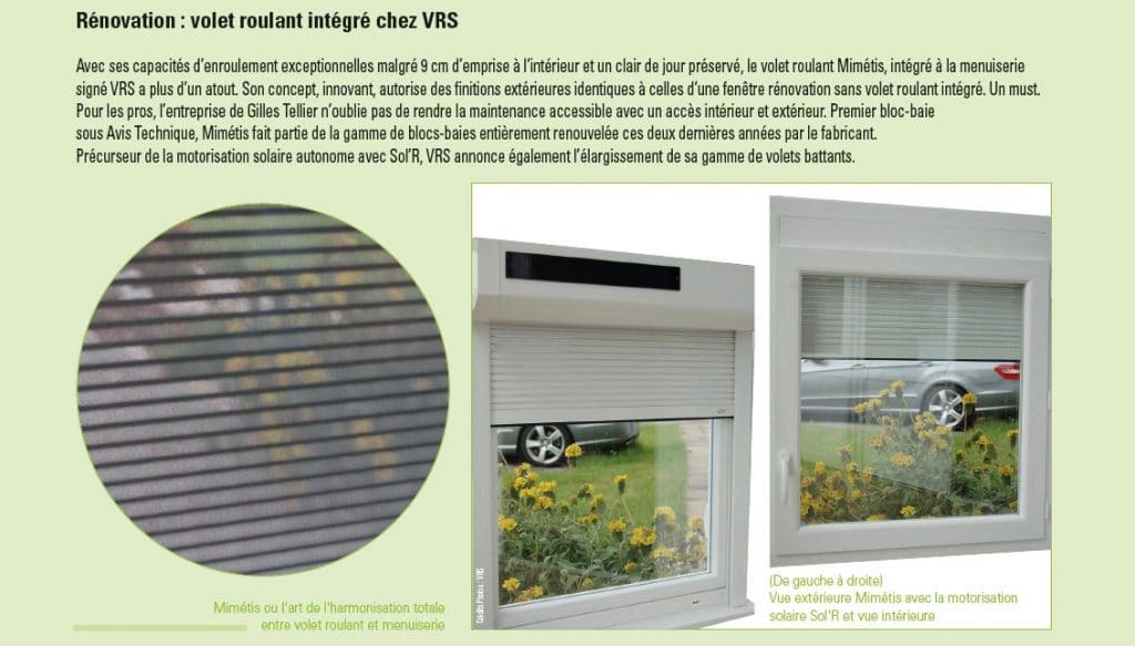 VRS Publicité dans Verre & Menuiserie magazine